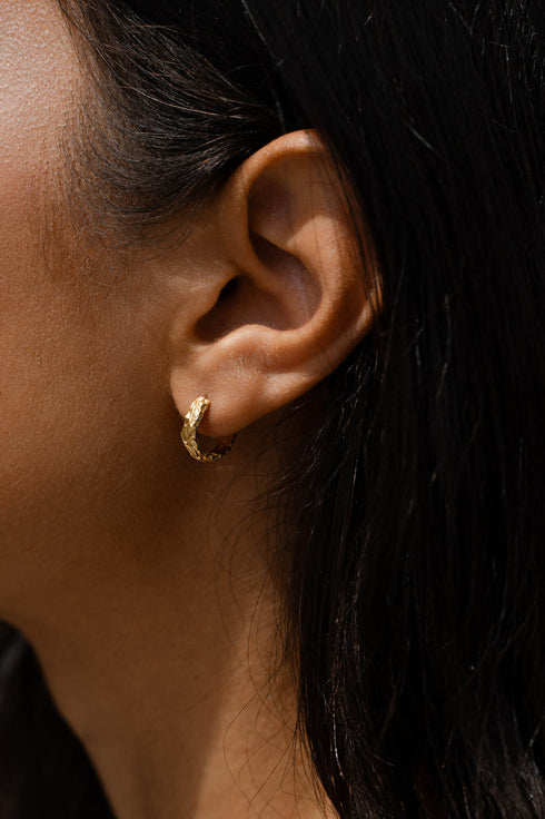 MAREN HOOPS GOLD